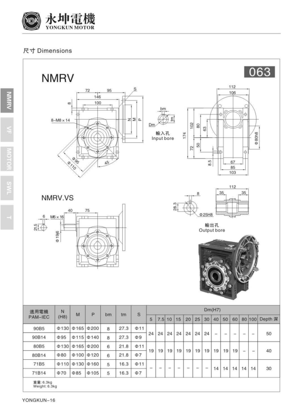 NMRV063减速机